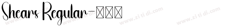 Shears Regular字体转换